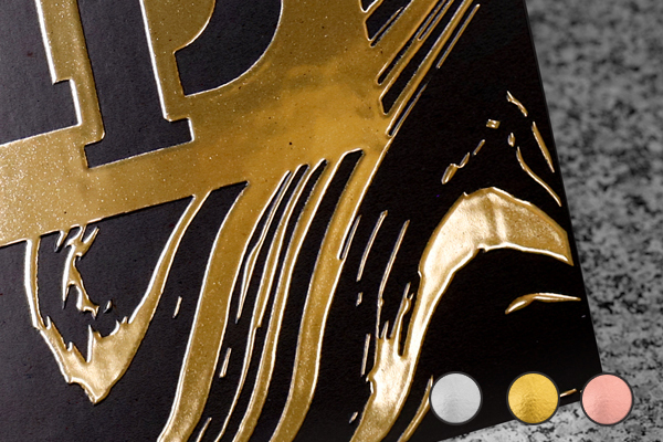 Metallic Raised Foil Postcards
