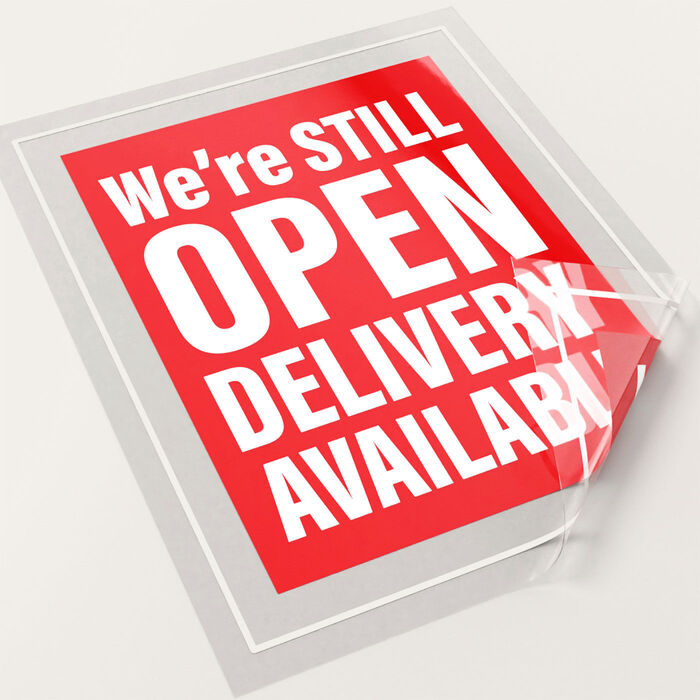 Clear or Opaque Static Window Clings