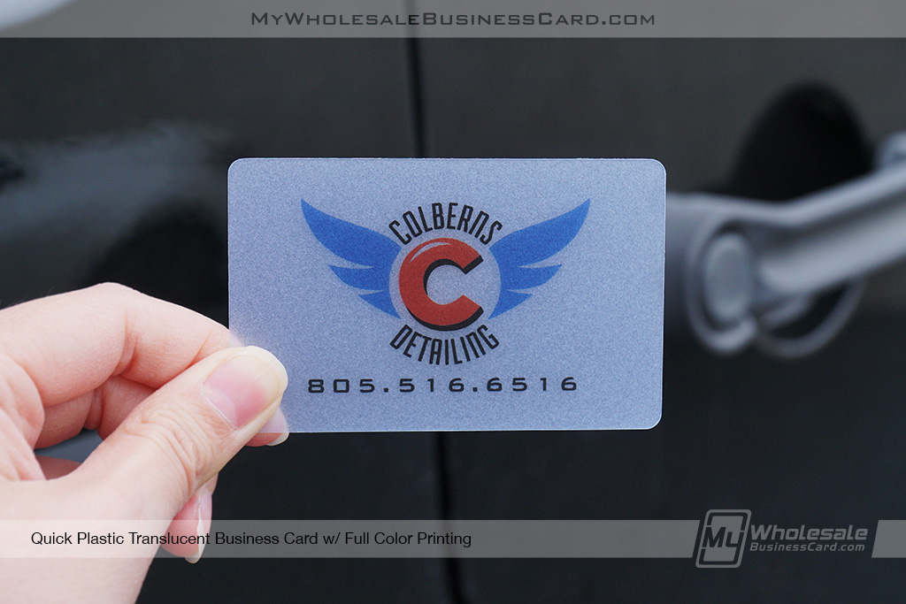 Quick Translucent Plastic Business Cards