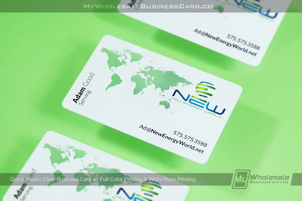 Quick Clear Plastic Business Cards
