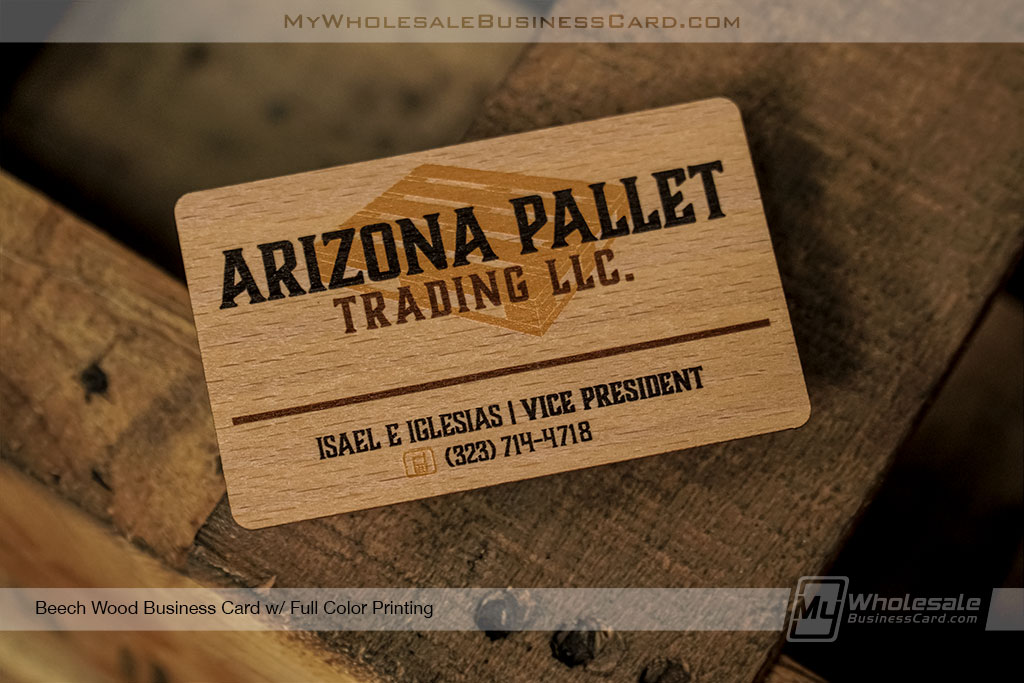24 Hour Wood Business Cards
