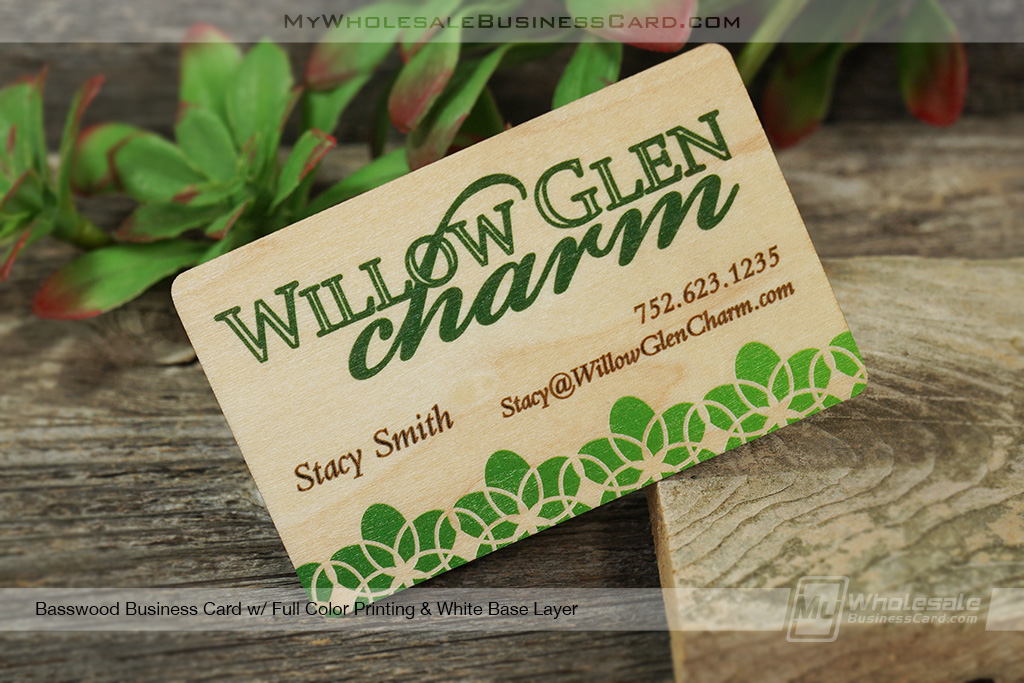 Basswood Business Cards