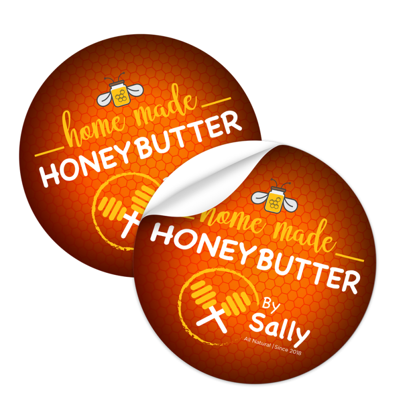 Cut-to-Size Round paper Stickers