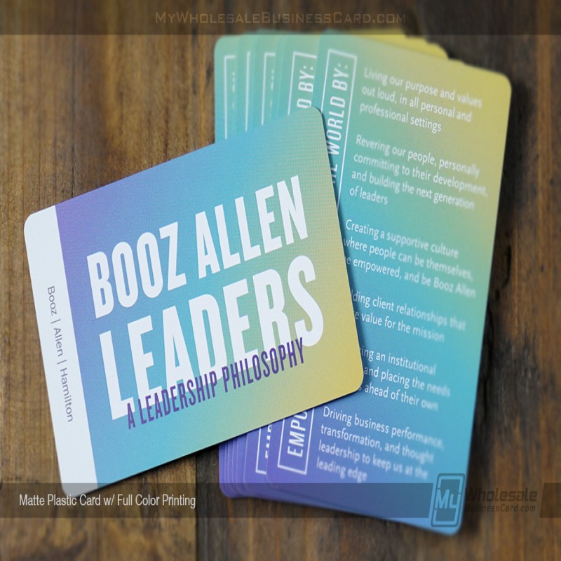 Matte Plastic Business Cards