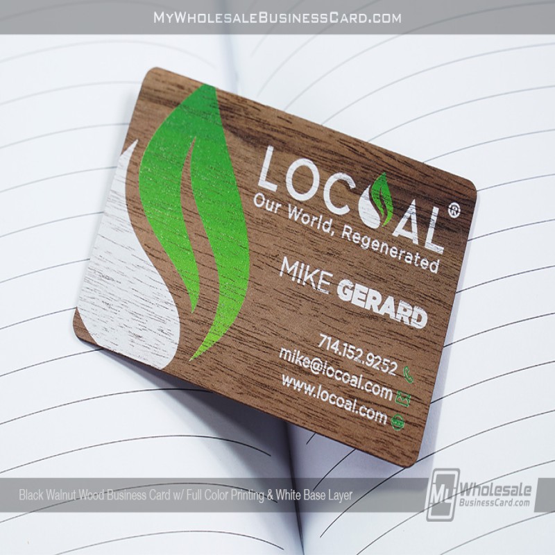 24 Hour Wood Business Cards