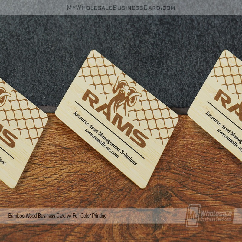 Bamboo Wood Business Cards