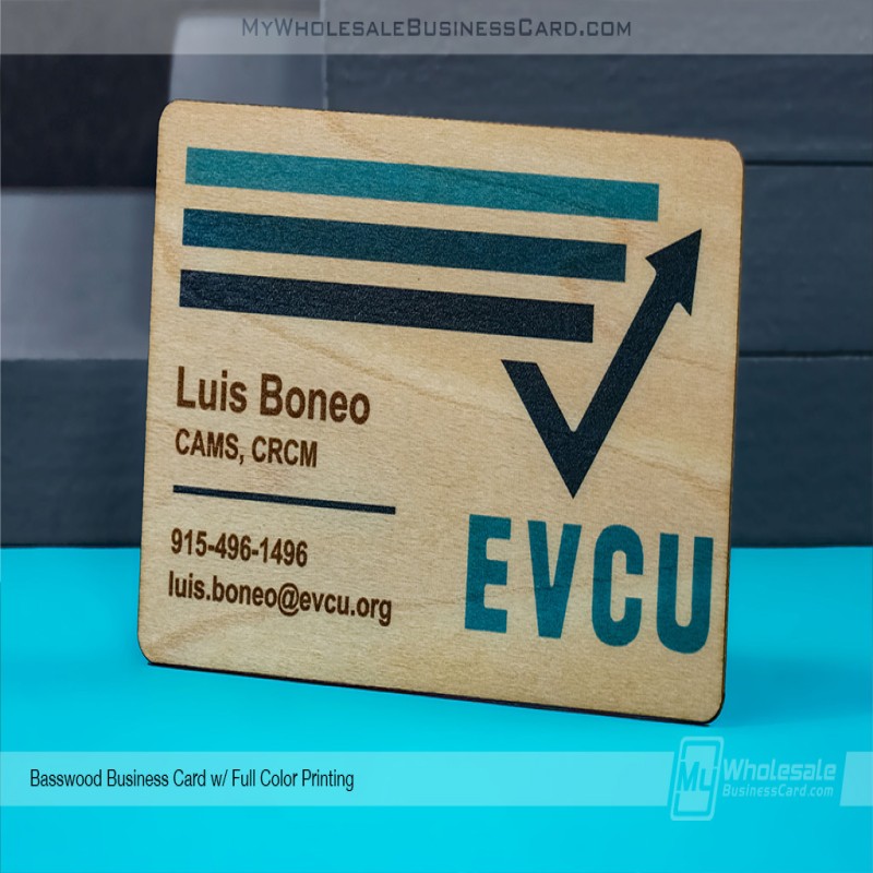 Basswood Business Cards