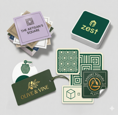 Custom paper Stickers Cut to Size